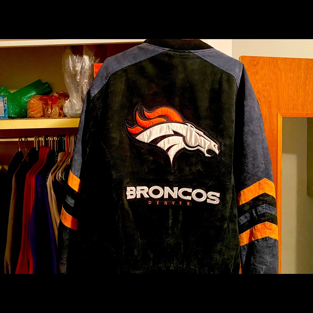Denver Broncos NFL suede / leather jacket